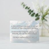 Carte Postale Croyance Empath Citation d'encouragement positif (Debout devant)