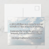 Carte Postale Croyance Empath Citation d'encouragement positif (Devant / Derrière)