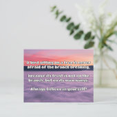 Carte Postale Croyance Empath Citation d'encouragement positif (Debout devant)