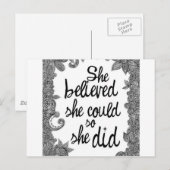 Carte Postale croyant (Devant / Derrière)