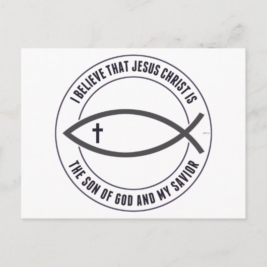 Carte Postale Croyants chrétiens (Devant)