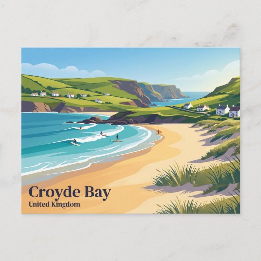Carte Postale Croyde Bay Royaume-Uni (Devant)