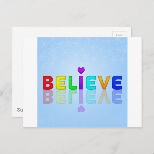 Carte Postale CROYEZ coloré Mindfulness Expression Don (Devant / Derrière)