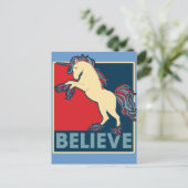 Carte Postale Croyez en la licorne (Debout devant)