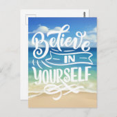 Carte Postale Croyez En Vous-Même, Citations (Devant / Derrière)