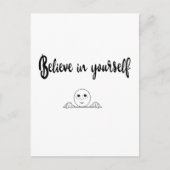 Carte Postale Croyez En Vous-Même Texte Et Image (Devant)