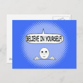 Carte Postale Croyez En Vous-Même Une Pensée Positive (Devant / Derrière)