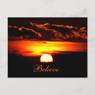 Carte Postale Croyez le lever du soleil