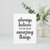 Carte Postale Croyez Que Vous Pouvez Faire Des Choses Extraordin (Debout devant)