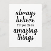 Carte Postale Croyez Que Vous Pouvez Faire Des Choses Extraordin (Devant)