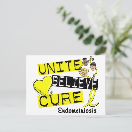 Carte Postale CROYEZ UNIQUE CURE ENdometriose (Debout devant)