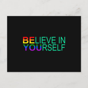 Carte Postale CROYEZ-VOUS EN MOIS LGBT Pride LGBTQ Rainbow