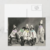 Carte Postale Cru de costume de carnaval d'enfants de (Devant / Derrière)