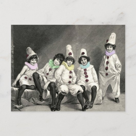 Carte Postale Cru de costume de carnaval d'enfants de (Devant)