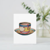 Carte Postale cru de tasse de thé (Debout devant)