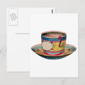 Carte Postale cru de tasse de thé (Devant / Derrière)