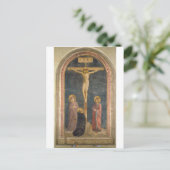 Carte Postale Crucifixion avec la Vierge, SS. Jean l'Évangéliste (Debout devant)