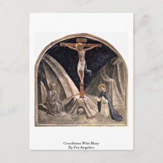 Carte Postale Crucifixion Avec Marie Par Fra Angelico