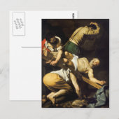 Carte Postale Crucifixion de Saint Pierre - Caravaggio (Devant / Derrière)