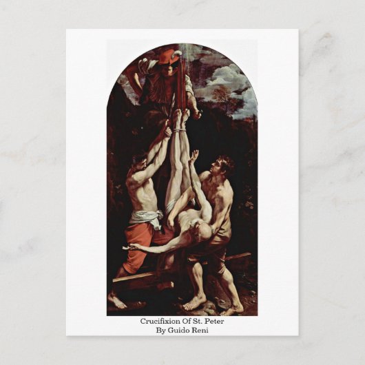 Carte Postale Crucifixion De Saint Pierre Par Guido Reni (Devant)