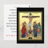 Carte Postale Crucifixion of the Lord Prayer Card (Devant / Derrière)