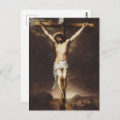 Carte Postale Crucifixion par Bartolome Esteban Murillo (Devant / Derrière)