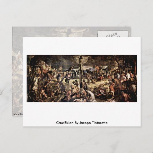 Carte Postale Crucifixion Par Jacopo Tintoretto (Devant / Derrière)