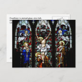 Carte postale Crucifixion (Verre Trait) (Devant / Derrière)
