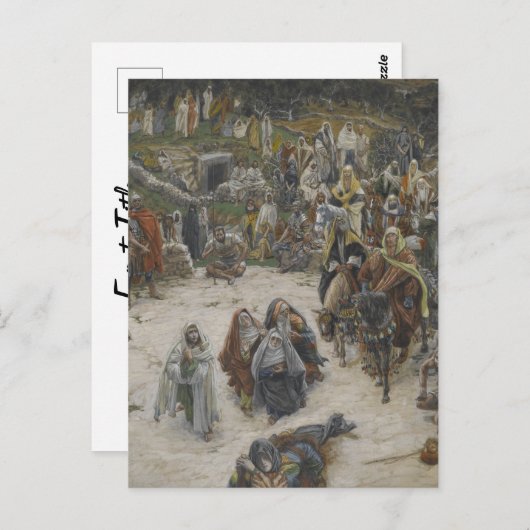 Carte Postale crucifixion vue de la croix James Tissot (Devant / Derrière)