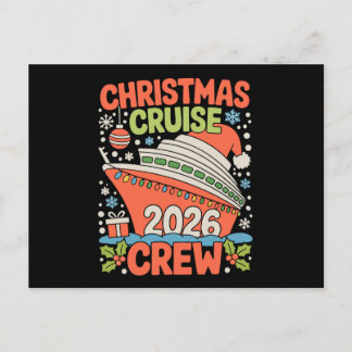 Carte Postale Cruise Crew 2026 Christmas Ship Santa Xmas Holiday