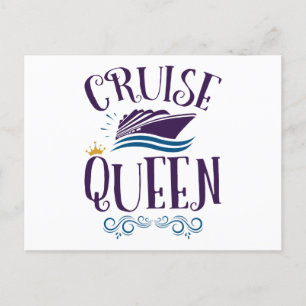 Carte Postale Cruise Queen Cute Crute Femmes