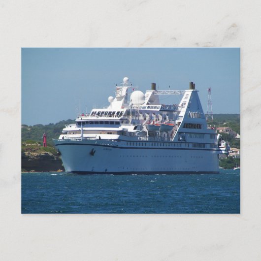 Carte Postale Cruise ship Leaving Mahon (Devant)