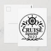 Carte Postale Cruise Squad 2022 Vacation Matching Family Trip (Devant / Derrière)