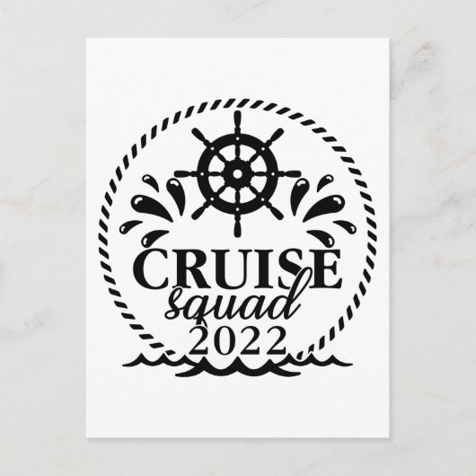 Carte Postale Cruise Squad 2022 Vacation Matching Family Trip (Devant)