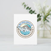 Carte Postale Cruiseaholic Cruise Navire Vacances Croisière Love (Debout devant)