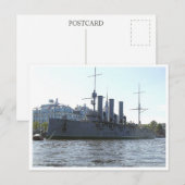 Carte Postale Cruiser Aurora. Postcard (Devant / Derrière)
