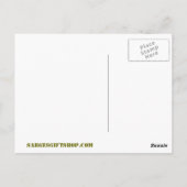 CARTE POSTALE CRUSADER ANTI-AVORTEMENT (Dos)