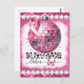 Carte Postale Crush cancer du sein de la conscience mois surviva (Devant / Derrière)