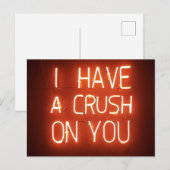 Carte Postale Crush sur toi (Devant / Derrière)