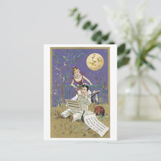 Carte Postale Crying Moon Poem Victorian (Debout devant)