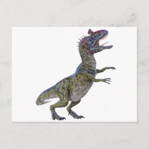 Carte Postale Cryolophosaurus dans le profil latéral