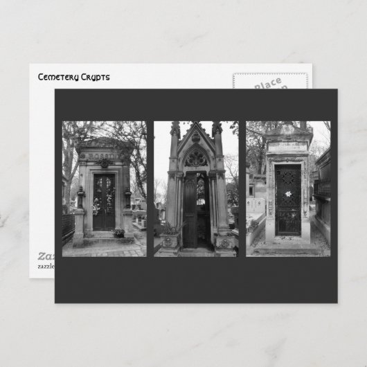 Carte Postale Crypte du cimetière (Devant / Derrière)