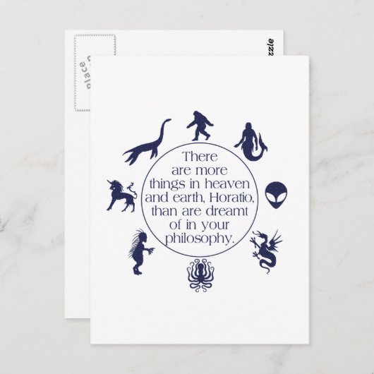 Carte Postale Cryptides (Devant / Derrière)