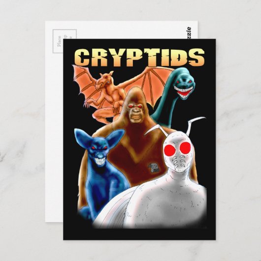 Carte Postale Cryptides (Devant / Derrière)