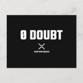Carte Postale Crypto de mème XRP Crypto crypto 0 devis de doute (Devant)