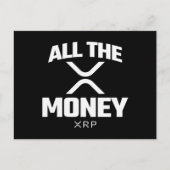 Carte Postale Crypto Meme XRP Cryptodevise Tout l'argent Citatio (Devant)