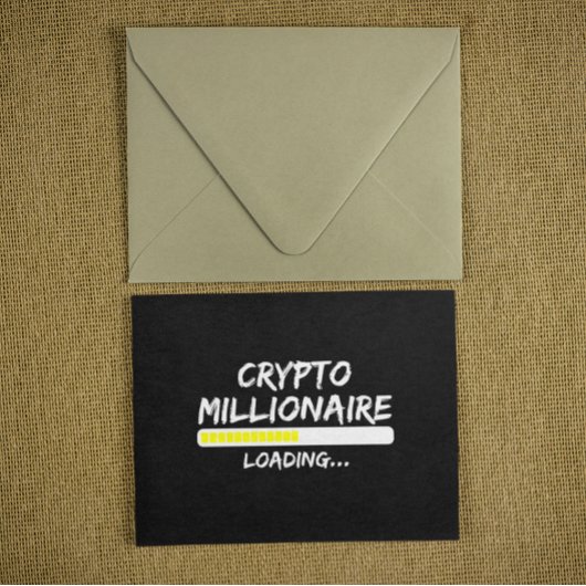 Carte Postale Crypto Millionaire Chargement Bitcoin