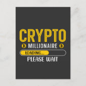 Carte Postale Crypto Millionaire Chargement Crypto Devise (Devant)