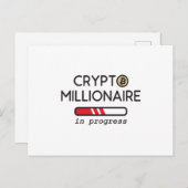 Carte Postale Crypto millionaire in progress (Devant / Derrière)