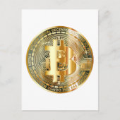 Carte Postale crypto-monnaie Bitcoin (Devant)